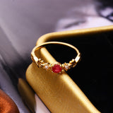 Natural Red Pearl Ring Girl – Gifts for Kids — 3