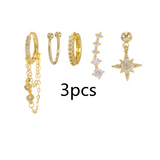 Simple And Fashionable Zircon Tassel Earrings Set – Small Gift Ideas — 10