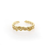Women's Gold Leaf Hollow Ring – Gifts for Her — 5