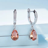 Women's Droplet Sterling Silver Platinum Plated – Gifts for Her — 3