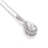 Fashion Water Drop 1 Carat Moissanite Necklace – Jewelry Gift Ideas — 5