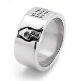 Stainless Steel Punk Prayer Skull Ring – Gift Ideas — 1