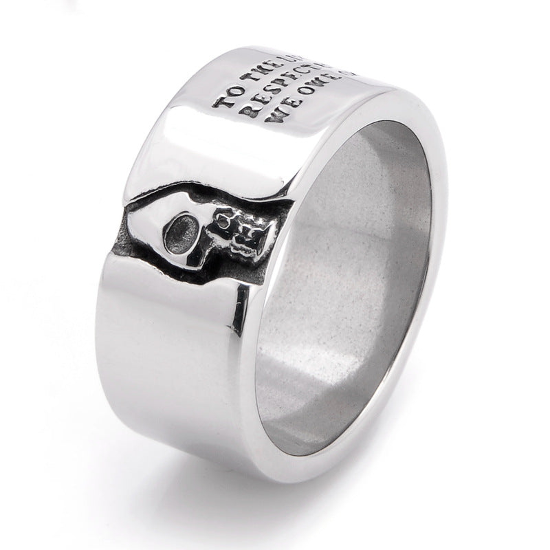 Stainless Steel Punk Prayer Skull Ring – Gift Ideas — 1