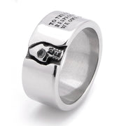 Stainless Steel Punk Prayer Skull Ring – Gift Ideas — 1