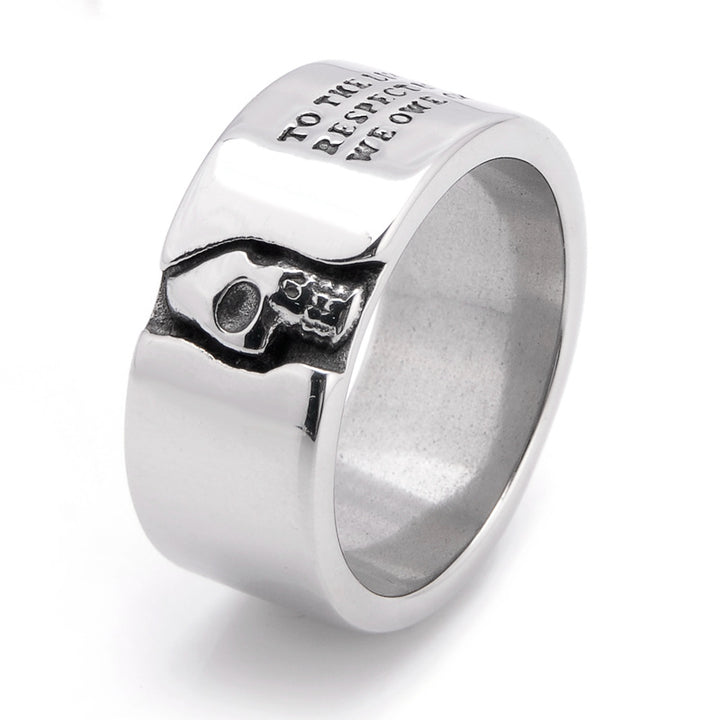 Stainless Steel Punk Prayer Skull Ring – Gift Ideas — 1