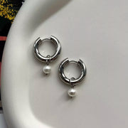 Donut Acrylic Black Beads Ear Clip Women – Gifts for Her — 4