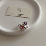 Irregular Metal Zircon Ring With A Design Feel – Practical Gifts — 5
