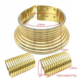 African Tribal Collar Bracelet Set Exaggerated – Jewelry Gift Ideas — 3