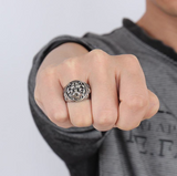 Tiger head lion vintage stainless steel ring – Holiday Gift Ideas — 2