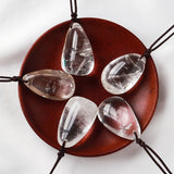 Natural White Crystal Drop-shaped Polished Rough – Jewelry Gift Ideas — 5