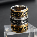 Men's Retro Rotating Titanium Steel Ring – Gifts for Him — 4