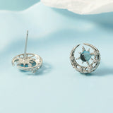 Bright Star Moon Ear Studs Female Autumn And Winter – Gifts for Her — 3