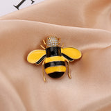 Cartoon Cute Bee Zircon Diamond Pearl Brooch – Jewelry Gift Ideas — 2