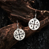Occult Symbol Dangle Earrings Silver Plated – Jewelry Gift Ideas — 6