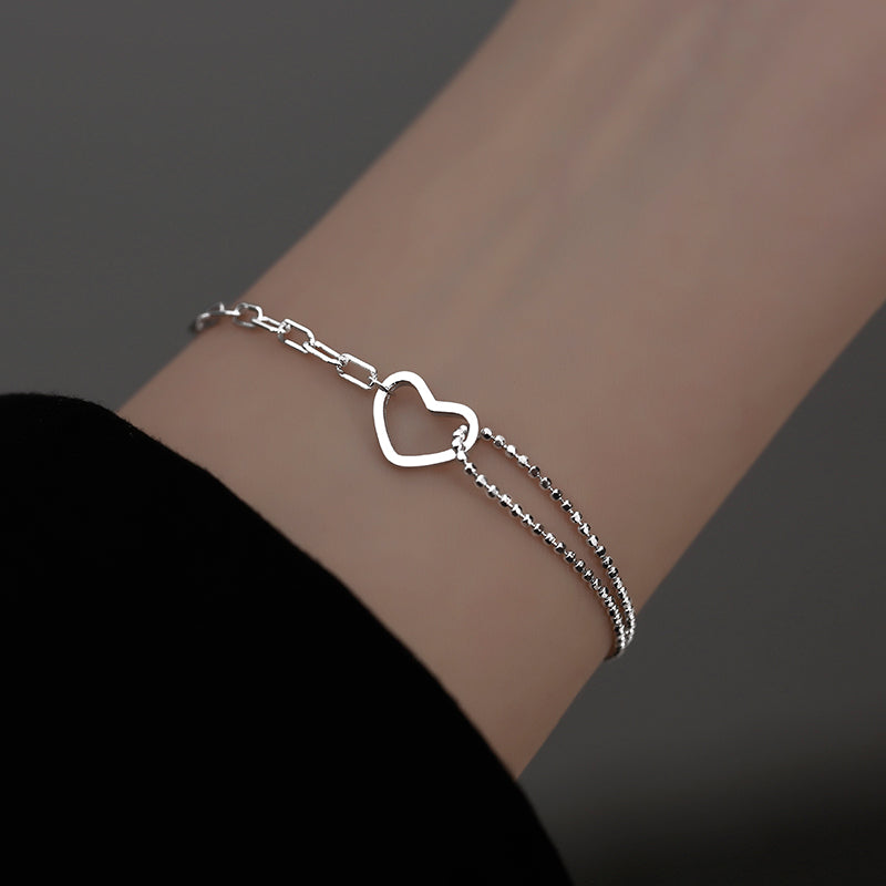 Women's Simple And Advanced Sterling Silver Heart – Jewelry Gift Ideas — 1