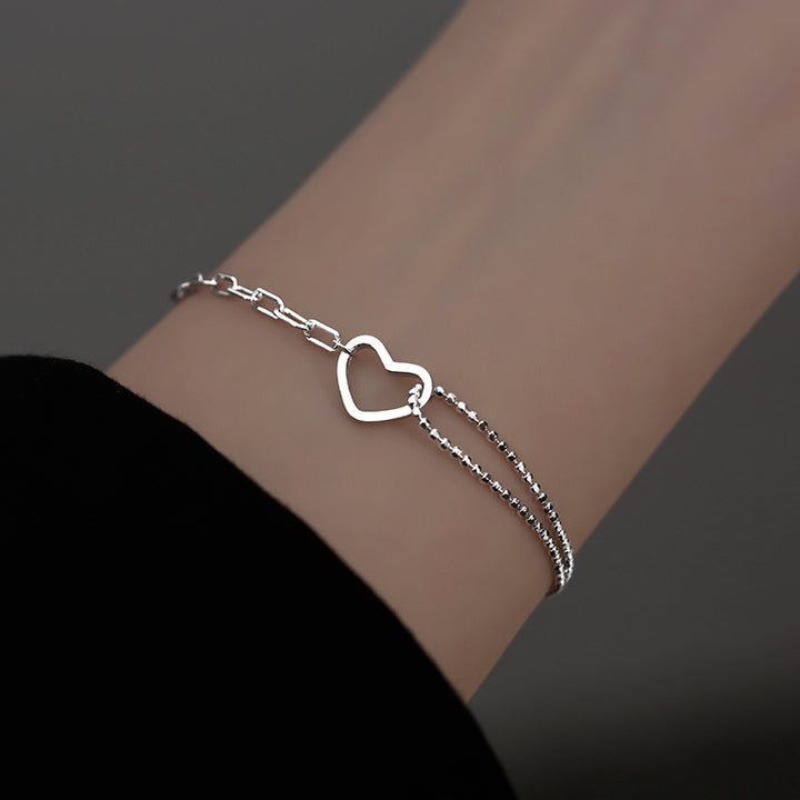 Women's Simple And Advanced Sterling Silver Heart – Jewelry Gift Ideas — 1