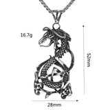 Vintage Men's Stainless Steel Pendant Viking – Jewelry Gift Ideas — 9