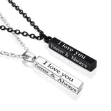 Long Stainless Steel I LOVE YOU Wishing Column – Jewelry Gift Ideas — 3