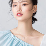 Heart-shaped Necklace Inlaid With a Hollow Simple – Jewelry Gift Ideas — 2