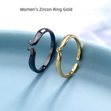 Simple Black And White Wings Couple's Ring – Gifts for Couples — 6