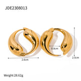 Fashionable Golden Personalized Earrings Pisces – Meaningful Gifts — 3