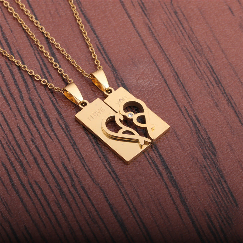 Cutting And Polishing Love Couple Pendant – Jewelry Gift Ideas — 1