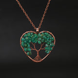 Natural Stone Colorful Tree Root Necklace – Jewelry Gift Ideas — 10