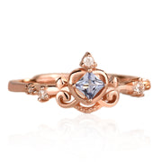 S925 Sterling Silver Pcean Diamond Crown Ring Women – Gifts for Her — 6