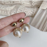 Large Pearl Retro Earrings Super Light Luxury High-grade – Gift Ideas — 6