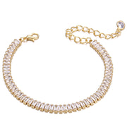Golden Rhinestone Clavicle Chain Short Necklace – Jewelry Gift Ideas — 7