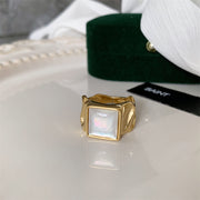 Fritillary Shell 18K Vintage Ring – Stylish Gifts — 11