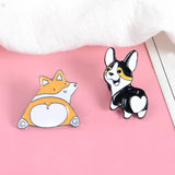 Shiba Inu Alice Love Heart Drop Brooch Alloy – Jewelry Gift Ideas — 4