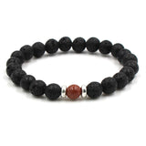 Volcanic Stone Bracelet Chakra Yoga 8mm – Jewelry Gift Ideas — 3