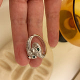 French Entry Lux Inlaid Zircon Ring – Meaningful Gifts — 4