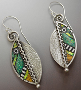 Retro Ethnic Square Dog Pattern Earrings – Dog Lover Gifts — 17