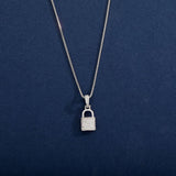 S925 Silver Small Lock Necklace Female Fashion – Jewelry Gift Ideas — 2