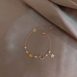 Real Gold Plating Flash Diamond Star And Moon – Jewelry Gift Ideas — 6