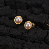Simple Small Pearl Earrings Temperament Female – Gifts for Her — 4