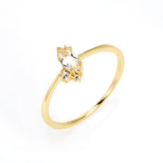 S925 Silver Plated Natural White Crystal Women's Ring – Gifts for Her — 3