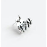 Skull Hand Bone Shape Halloween Sterling Silver Earrings – Gift Ideas — 4