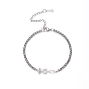 Cut Titanium Steel Bracelet Hollow Six-pointed – Jewelry Gift Ideas — 3