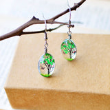 Creative Fashion Dried Flowers Tree Butterfly Earrings – Stylish Gifts — 2