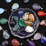Natural Stone Black Line Red Texture Pendant – Jewelry Gift Ideas — 6
