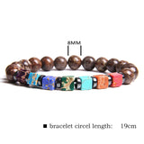 Natural Stone Bead Bracelet Men's Square Emperor – Jewelry Gift Ideas — 13