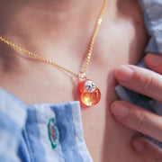Handmade Zodiac Pendant Peach Blossom Necklace – Jewelry Gift Ideas — 17