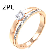 Stylish Graceful Simple Zircon Women's Ring – Gifts for Her — 7
