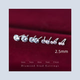 S925 White Stud Earrings With Diamonds Fashionable – Meaningful Gifts — 5