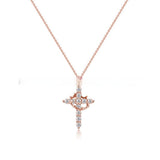 Cross Crown Zircon Clavicle Chain Necklace – Jewelry Gift Ideas — 8