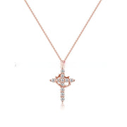 Cross Crown Zircon Clavicle Chain Necklace – Jewelry Gift Ideas — 8