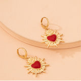 Simple Love Enamel Earrings Ornament – Gifts for Couples — 4